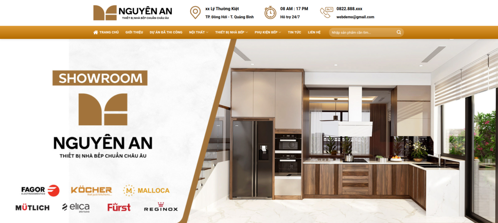 Modern Kitchen Appliances Website